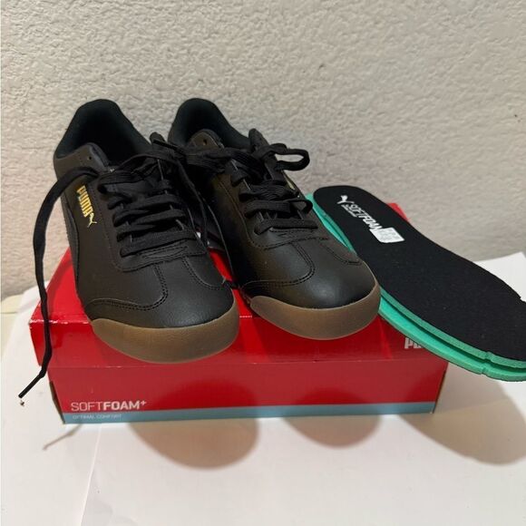 Puma Mens Turino FSL 372861-08 Black Casual Shoes Sneakers Size 11 - Picture 2 of 14